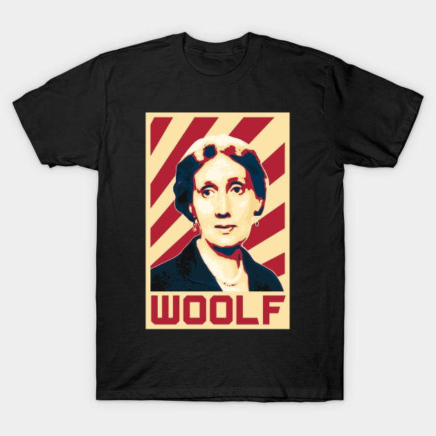 Virginia Woolf Retro T-Shirt by Nerd_art